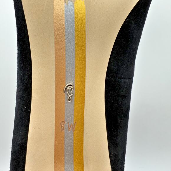 Sam Edelman Womens Hazel Point Toe Pumps US 8 Wide Black Suede Stiletto NIB - Picture 12 of 13